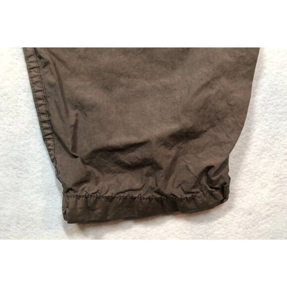 James Perse Mixed Media Pants WPR1835 Taupe Brown Drawstring Joggers Women's 2 - Picture 8 of 11